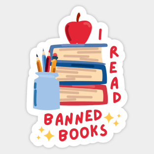 I read banned books Sticker